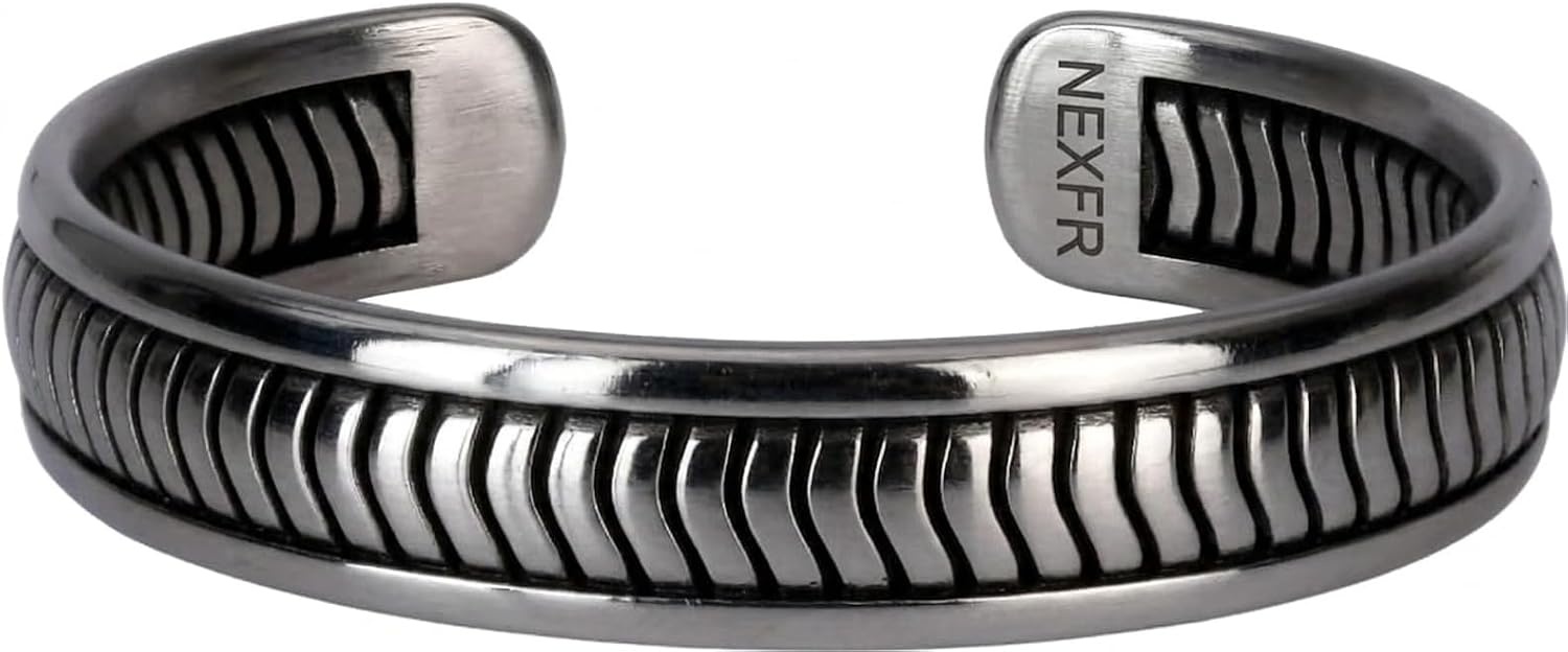 Næxon 316 Stainless Steel Cuff Bracelets — Walk The Cup Large product photo