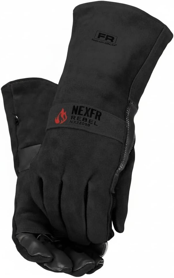 Næxon Rebel Utility & Welding Gloves — Black product photo