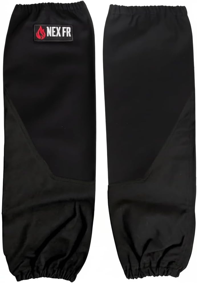 Næxon 21-Inch FR Welding Sleeves — Black With Split Leather product photo