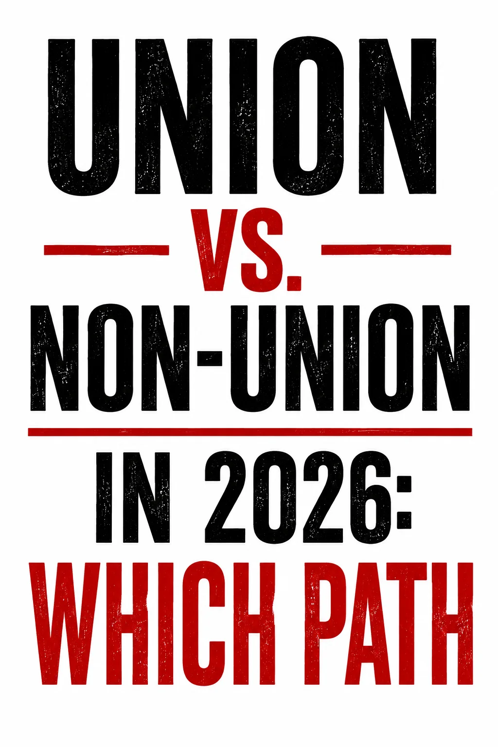Union vs non-union skilled trades careers in 2026 comparing which career path is right for industrial workers